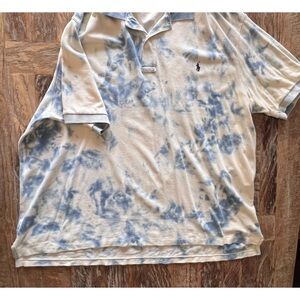Ralph Lauren, Men’s Artisan Dyed 3XB Rugby Polo Blue Rare
